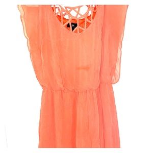 Peach dress